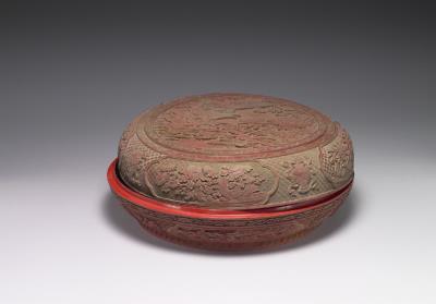 图片[3]-Carved lacquer box with figures, Qing dynasty, Qianlong reign (1736-1795)-China Archive